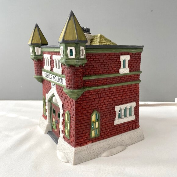 Dept 56 Cobles Police Station Lighten Dickens Village Series Heritage Collection - Picture 9 of 15